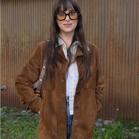 Custom made Nili Lotan Inspired Suede Jacket - Picture 2 of 5